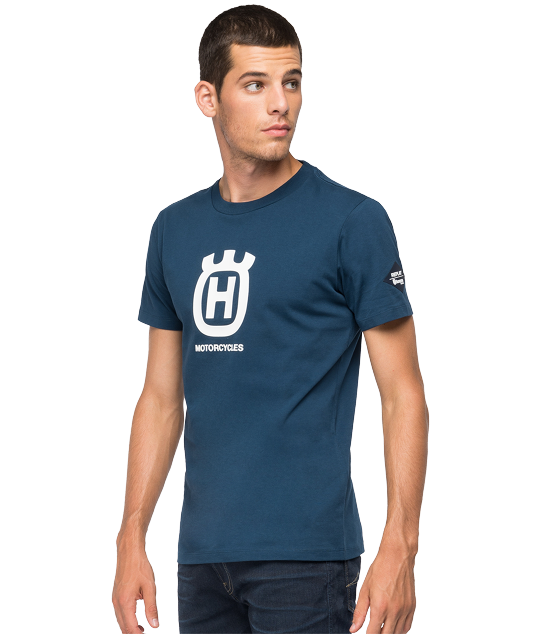 オーガニックコットン Tシャツ REPLAY FOR HUSQVARNA 詳細画像 ロイヤルブルー 3